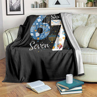 Funny 67 Hanukkah Throw Blanket Chanukah Menorah Dreidel Six Seven Meme - undefined