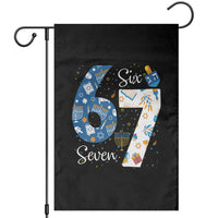 Funny 67 Hanukkah Garden Flag Chanukah Menorah Dreidel Six Seven Meme - Wonder Print Shop