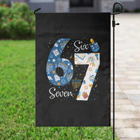 Funny 67 Hanukkah Garden Flag Chanukah Menorah Dreidel Six Seven Meme - Wonder Print Shop