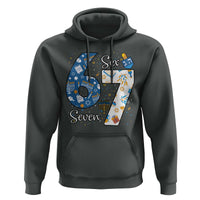 Funny 67 Hanukkah Hoodie Chanukah Menorah Dreidel Six Seven Meme - Wonder Print Shop