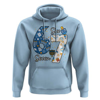 Funny 67 Hanukkah Hoodie Chanukah Menorah Dreidel Six Seven Meme - Wonder Print Shop