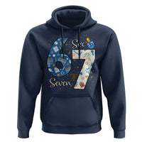 Funny 67 Hanukkah Hoodie Chanukah Menorah Dreidel Six Seven Meme - Wonder Print Shop