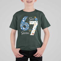 Funny 67 Hanukkah T Shirt For Kid Chanukah Menorah Dreidel Six Seven Meme - Wonder Print Shop