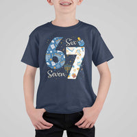Funny 67 Hanukkah T Shirt For Kid Chanukah Menorah Dreidel Six Seven Meme - Wonder Print Shop