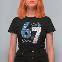 Funny 67 Hanukkah T Shirt For Women Chanukah Menorah Dreidel Six Seven Meme - Wonder Print Shop
