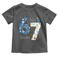 Funny 67 Hanukkah Toddler T Shirt Chanukah Menorah Dreidel Six Seven Meme - Wonder Print Shop