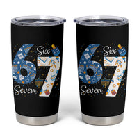 Funny 67 Hanukkah Tumbler Cup Chanukah Menorah Dreidel Six Seven Meme - Wonder Print Shop