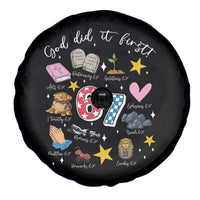 Funny 67 Christian Spare Tire Cover God Did It First Six Seven Meme Bible Verses - Wonder Print Shop