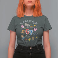 Funny 67 Christian T Shirt For Women God Did It First Six Seven Meme Bible Verses - Wonder Print Shop