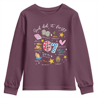 Funny 67 Christian Youth Sweatshirt God Did It First Six Seven Meme Bible Verses - Wonder Print Shop