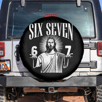 Funny Jesus 67 Spare Tire Cover God Six Seven Meme Religious Christian - Wonder Print Shop