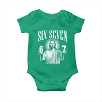 Funny Jesus 67 Baby Onesie God Six Seven Meme Religious Christian - Wonder Print Shop