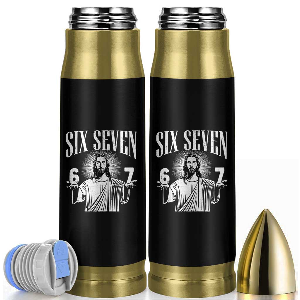 Funny Jesus 67 Bullet Tumbler God Six Seven Meme Religious Christian - Wonder Print Shop
