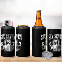Funny Jesus 67 4 in 1 Can Cooler Tumbler God Six Seven Meme Religious Christian - Wonder Print Shop