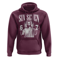 Funny Jesus 67 Hoodie God Six Seven Meme Religious Christian - Wonder Print Shop