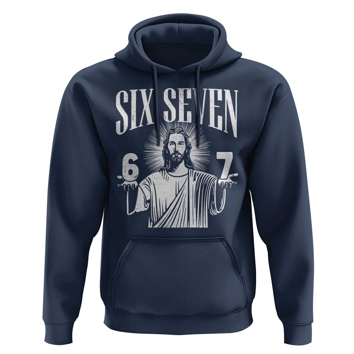 Funny Jesus 67 Hoodie God Six Seven Meme Religious Christian - Wonder Print Shop