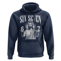 Funny Jesus 67 Hoodie God Six Seven Meme Religious Christian - Wonder Print Shop