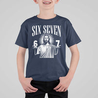 Funny Jesus 67 T Shirt For Kid God Six Seven Meme Religious Christian - Wonder Print Shop