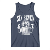 Funny Jesus 67 Tank Top God Six Seven Meme Religious Christian - Wonder Print Shop