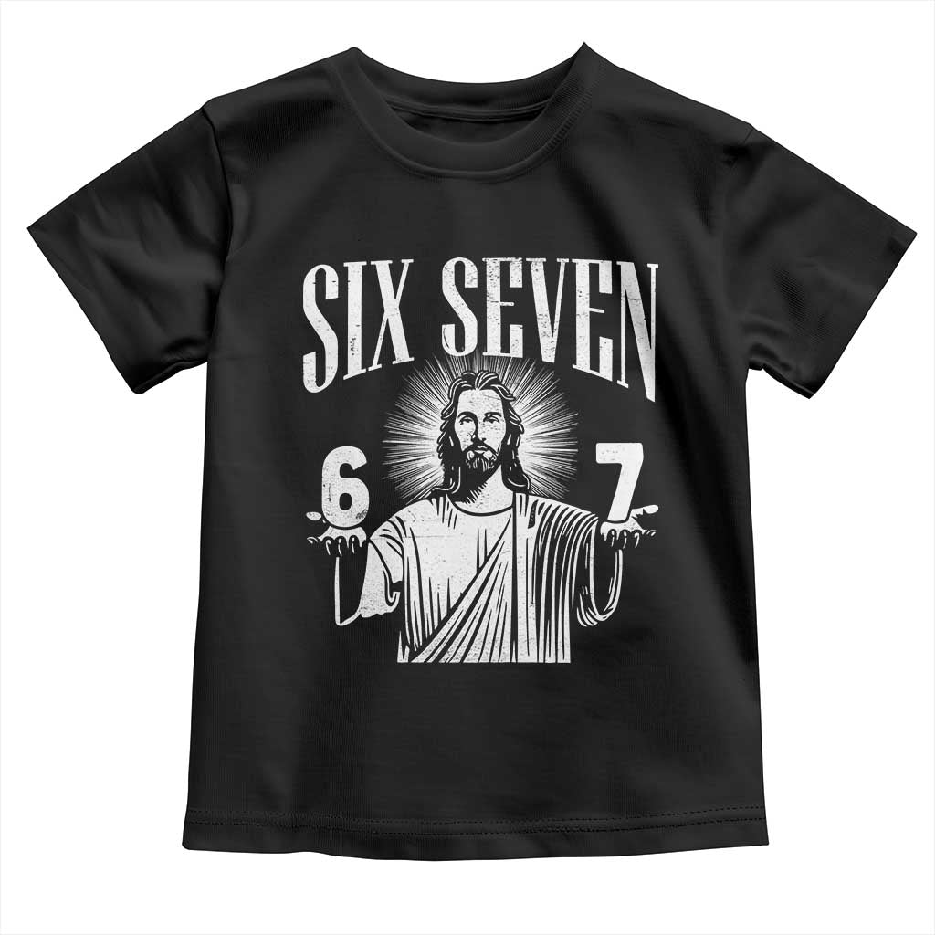 Funny Jesus 67 Toddler T Shirt God Six Seven Meme Religious Christian - Wonder Print Shop