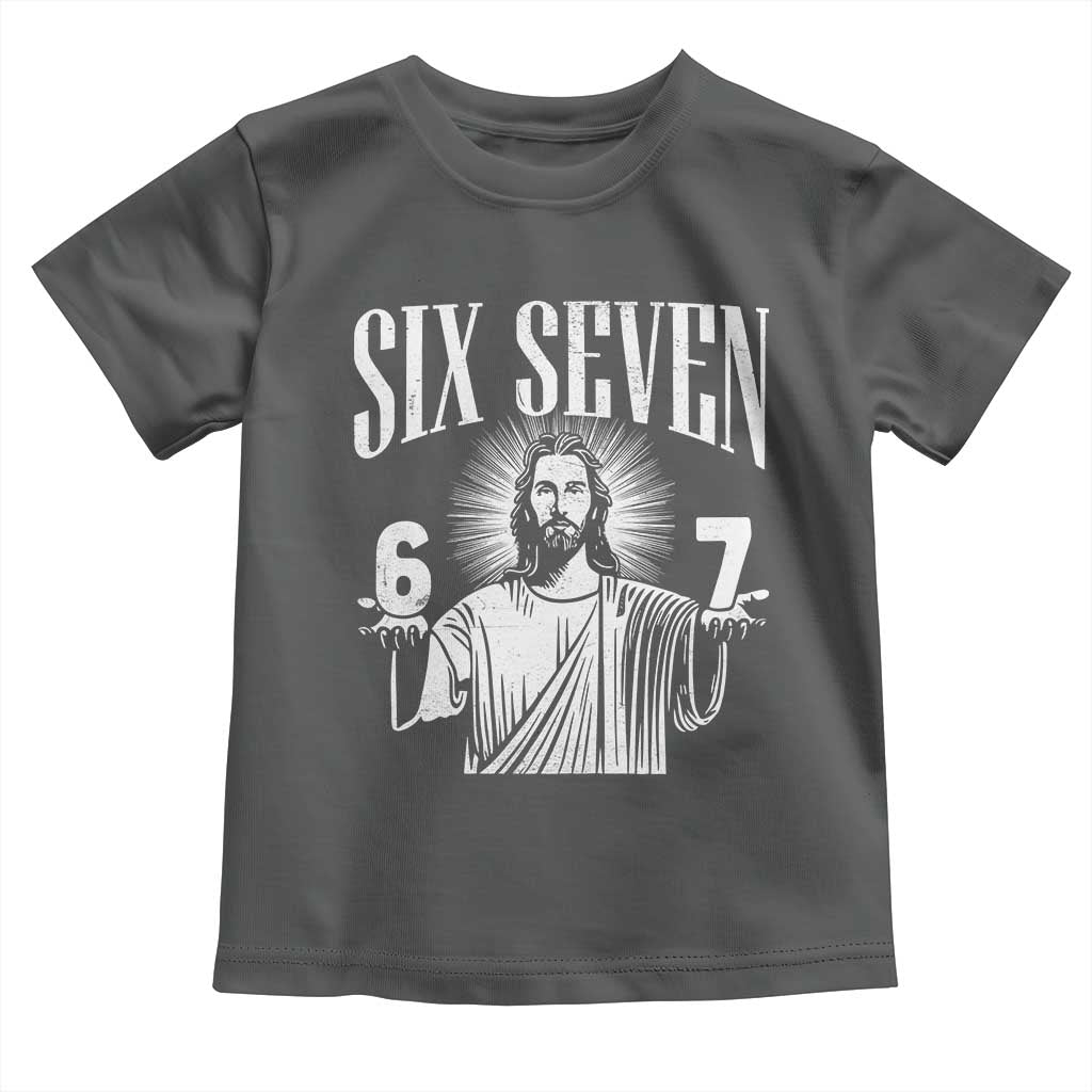 Funny Jesus 67 Toddler T Shirt God Six Seven Meme Religious Christian - Wonder Print Shop