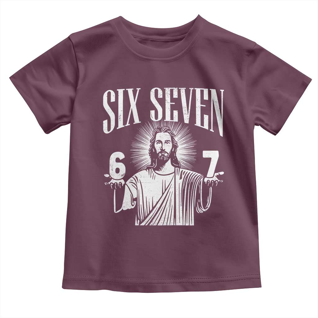 Funny Jesus 67 Toddler T Shirt God Six Seven Meme Religious Christian - Wonder Print Shop