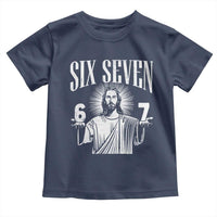 Funny Jesus 67 Toddler T Shirt God Six Seven Meme Religious Christian - Wonder Print Shop