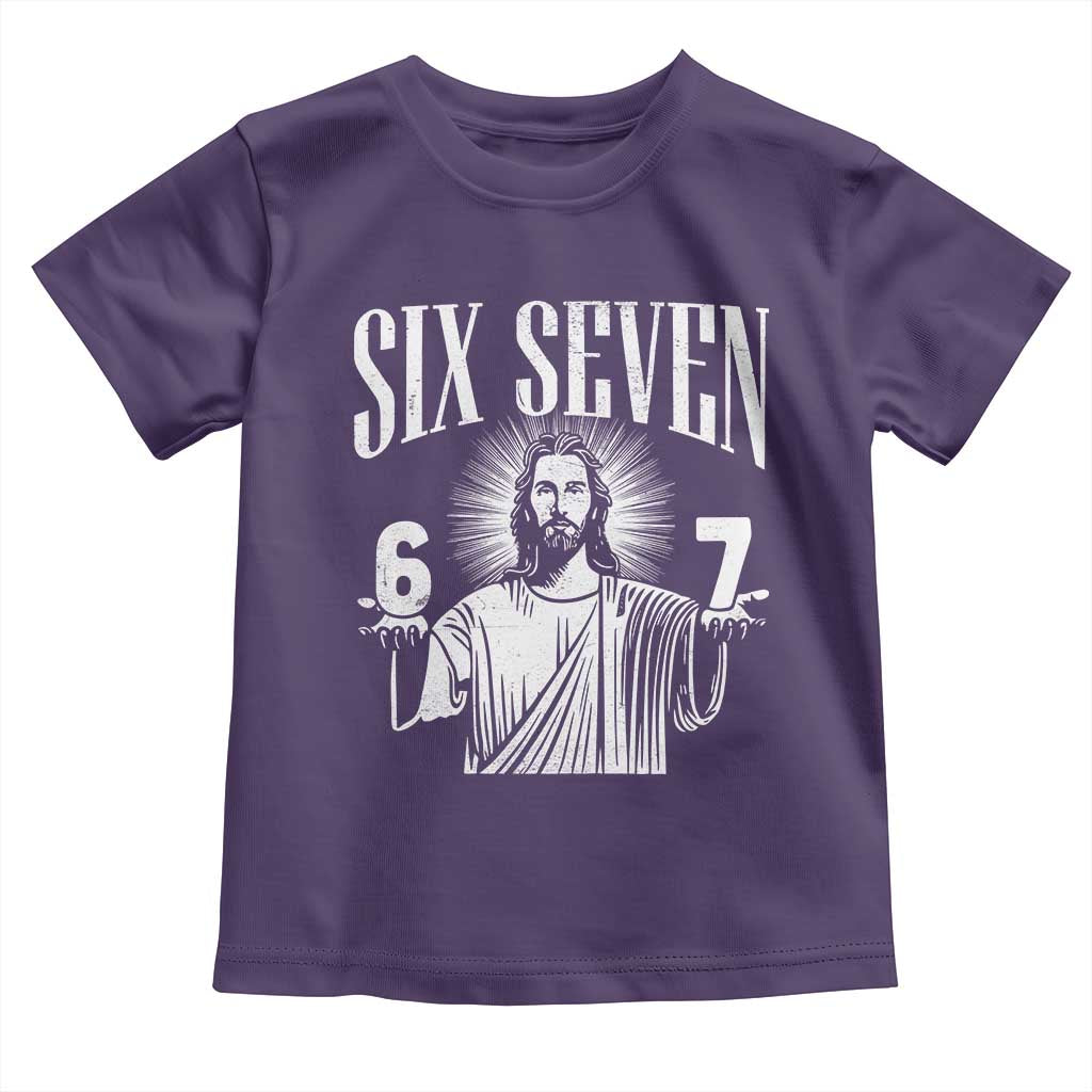 Funny Jesus 67 Toddler T Shirt God Six Seven Meme Religious Christian - Wonder Print Shop