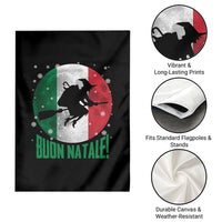Buon Natale Italian Christmas Garden Flag La Befana Italian Folklore Witch - Wonder Print Shop
