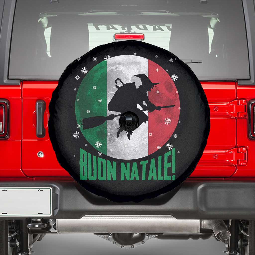 Buon Natale Italian Christmas Spare Tire Cover La Befana Italian Folklore Witch - Wonder Print Shop
