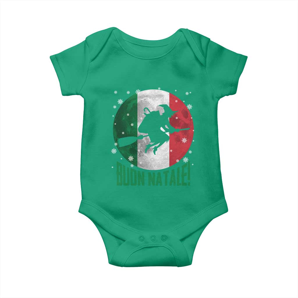 Buon Natale Italian Christmas Baby Onesie La Befana Italian Folklore Witch - Wonder Print Shop