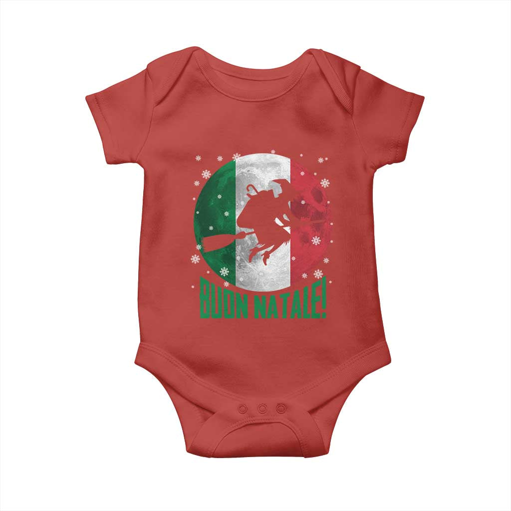 Buon Natale Italian Christmas Baby Onesie La Befana Italian Folklore Witch - Wonder Print Shop
