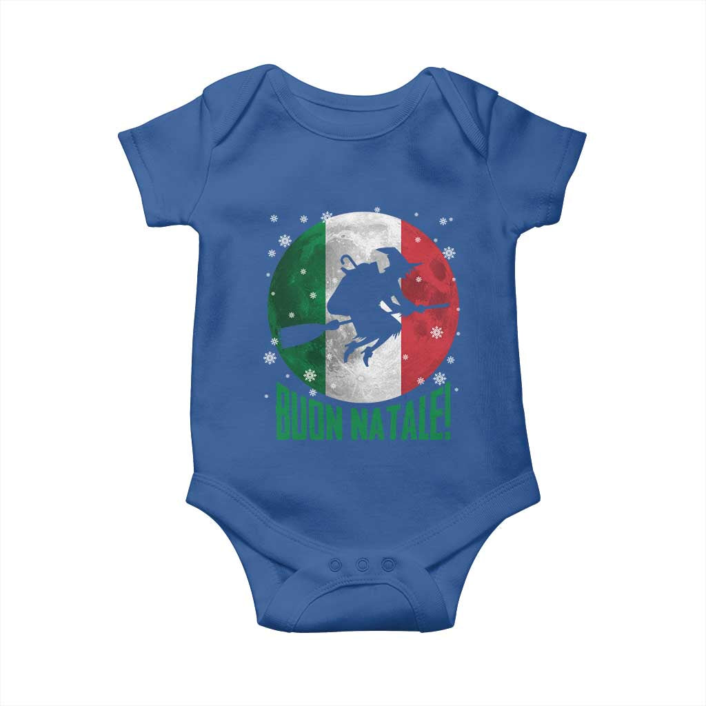 Buon Natale Italian Christmas Baby Onesie La Befana Italian Folklore Witch - Wonder Print Shop