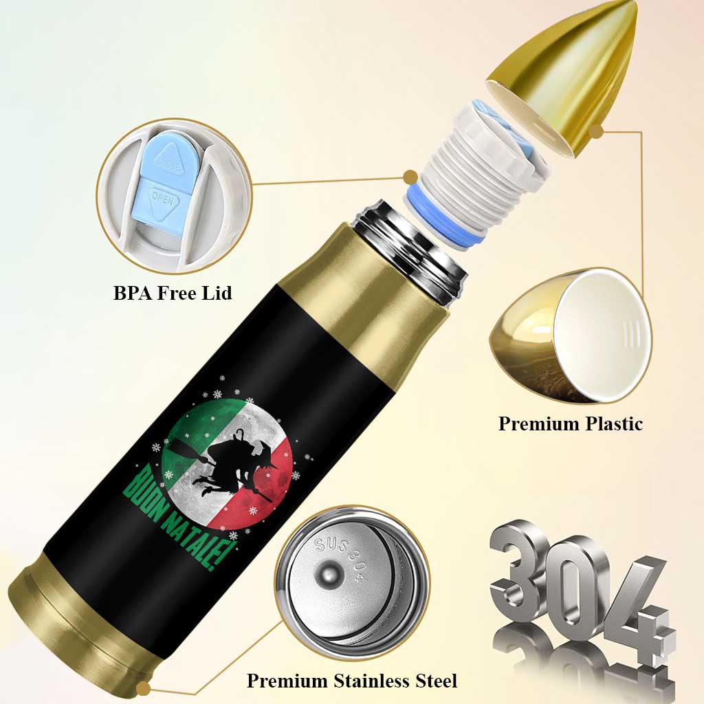 Buon Natale Italian Christmas Bullet Tumbler La Befana Italian Folklore Witch - Wonder Print Shop