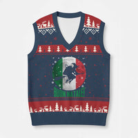 Buon Natale Italian Xmas V-Neck Knit Sweater Vest La Befana Italian Folklore Witch - Wonder Print Shop