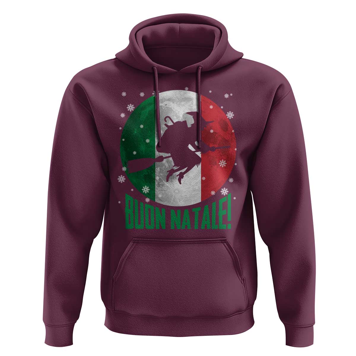 Buon Natale Italian Christmas Hoodie La Befana Italian Folklore Witch - Wonder Print Shop