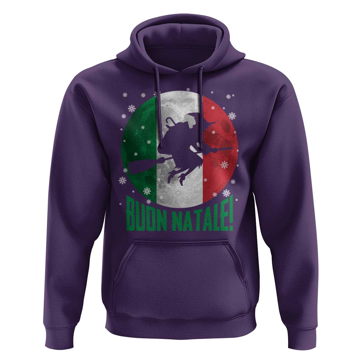 Buon Natale Italian Christmas Hoodie La Befana Italian Folklore Witch - Wonder Print Shop