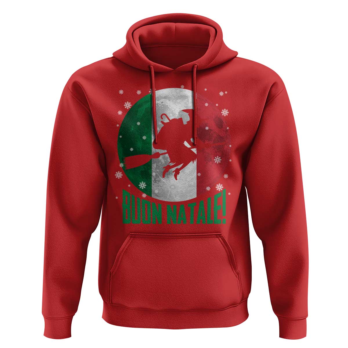 Buon Natale Italian Christmas Hoodie La Befana Italian Folklore Witch - Wonder Print Shop