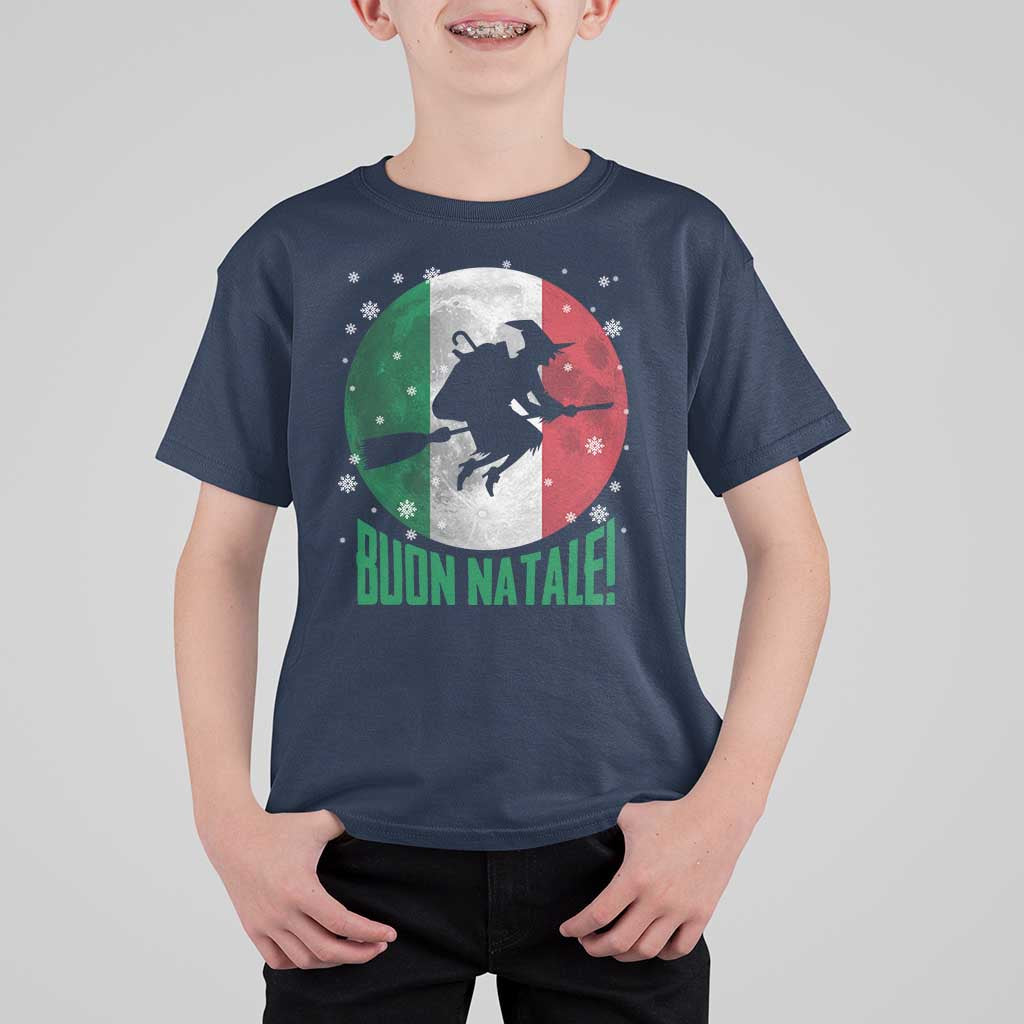 Buon Natale Italian Christmas T Shirt For Kid La Befana Italian Folklore Witch - Wonder Print Shop