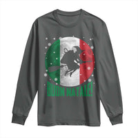 Buon Natale Italian Christmas Long Sleeve Shirt La Befana Italian Folklore Witch - Wonder Print Shop