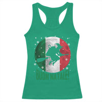Buon Natale Italian Christmas Racerback Tank Top La Befana Italian Folklore Witch - Wonder Print Shop