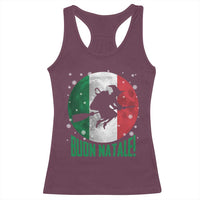 Buon Natale Italian Christmas Racerback Tank Top La Befana Italian Folklore Witch - Wonder Print Shop