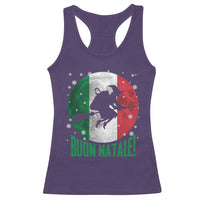 Buon Natale Italian Christmas Racerback Tank Top La Befana Italian Folklore Witch - Wonder Print Shop