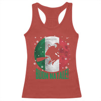 Buon Natale Italian Christmas Racerback Tank Top La Befana Italian Folklore Witch - Wonder Print Shop