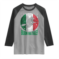 Buon Natale Italian Christmas Raglan Shirt La Befana Italian Folklore Witch - Wonder Print Shop