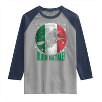 Buon Natale Italian Christmas Raglan Shirt La Befana Italian Folklore Witch - Wonder Print Shop