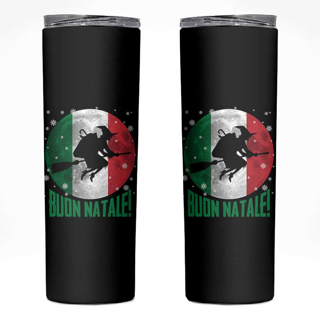Buon Natale Italian Christmas Skinny Tumbler La Befana Italian Folklore Witch - Wonder Print Shop
