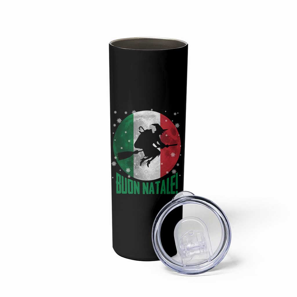 Buon Natale Italian Christmas Skinny Tumbler La Befana Italian Folklore Witch - Wonder Print Shop