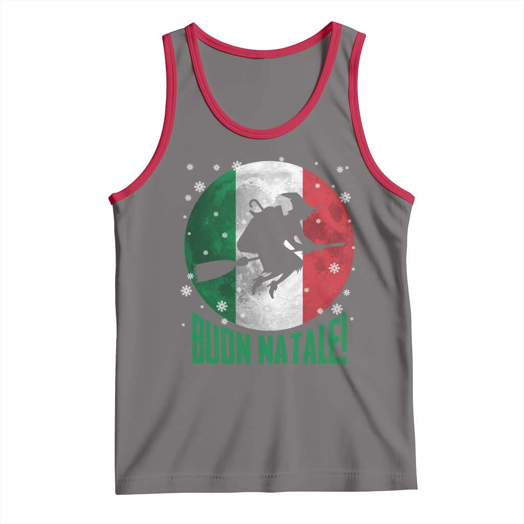 Buon Natale Italian Christmas Tank Top La Befana Italian Folklore Witch - Wonder Print Shop