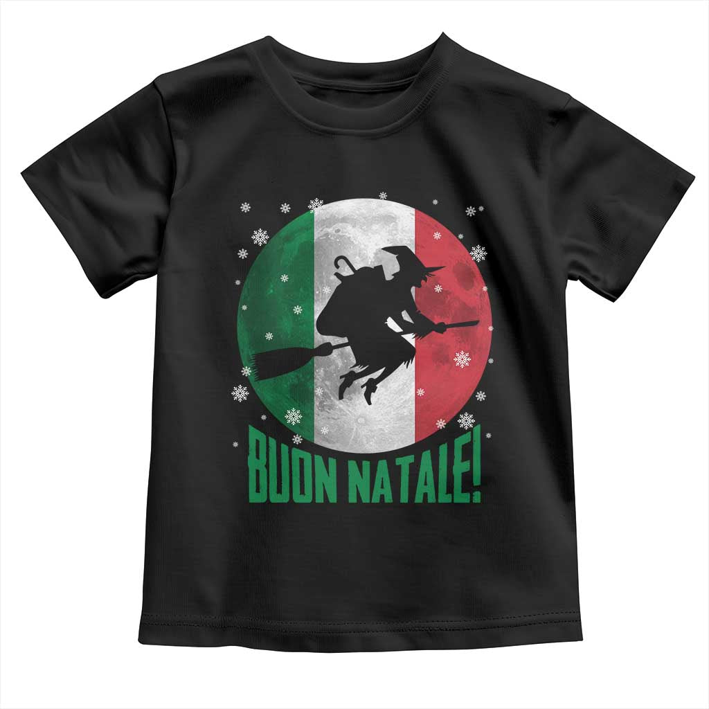 Buon Natale Italian Christmas Toddler T Shirt La Befana Italian Folklore Witch - Wonder Print Shop
